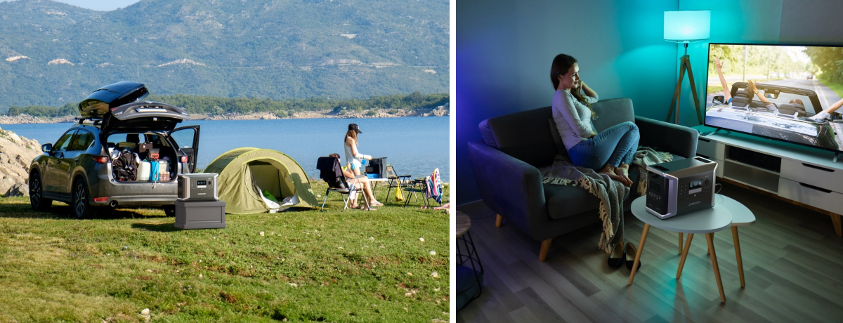 家庭でも旅行でも、すべての電力ニーズに対応、99%のデバイスに対応可能!小型家電から大型家電まですべて対応可能。ACコンセント、USBポート、DC5521ポート、さらにはNEMA TT 30 RV用ポートも搭載。家庭でも旅先でも、これ一台で安心の電力供給を実現します。