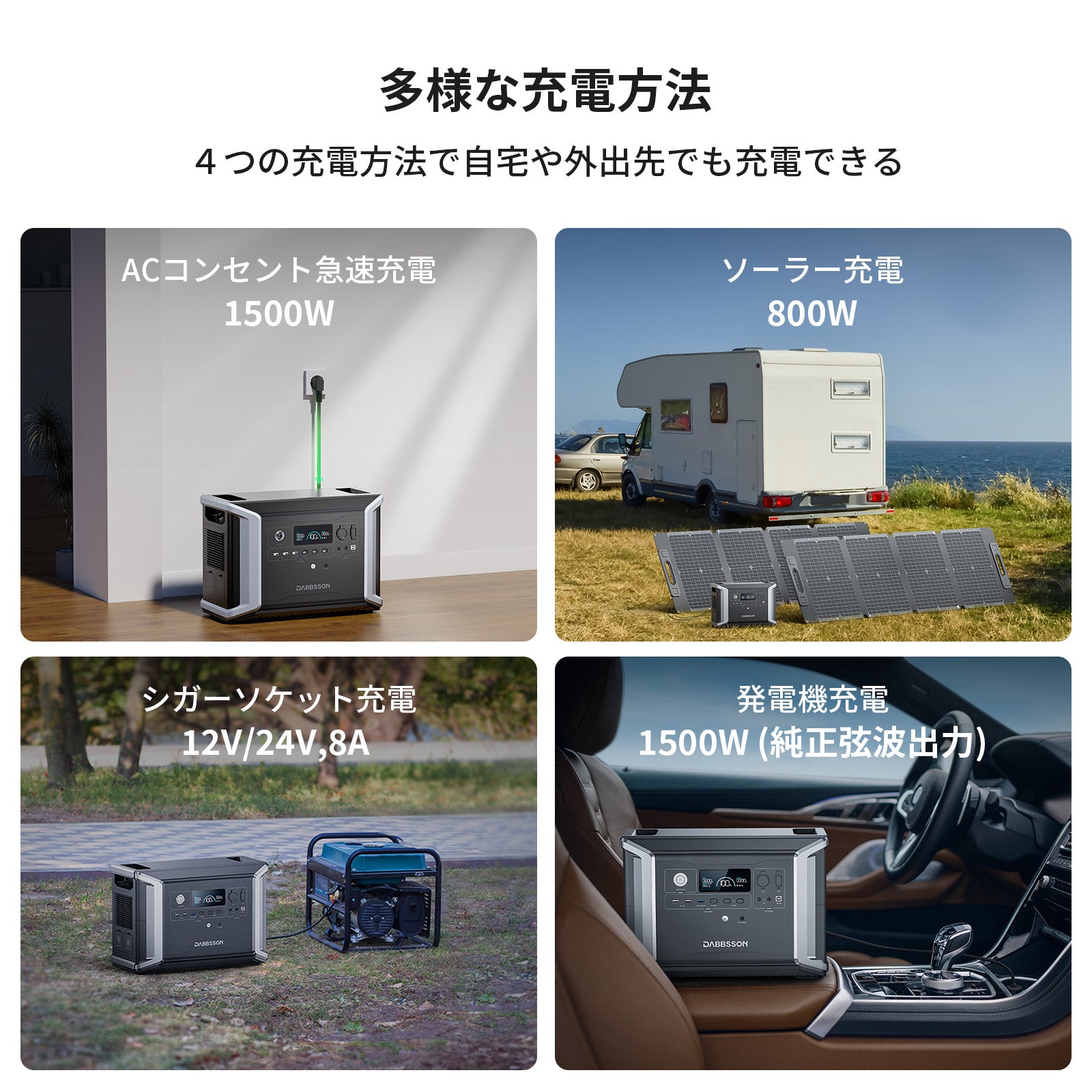 Dabbsson DBS2300 Plusポータブル電源 |  2330Wh,2200W