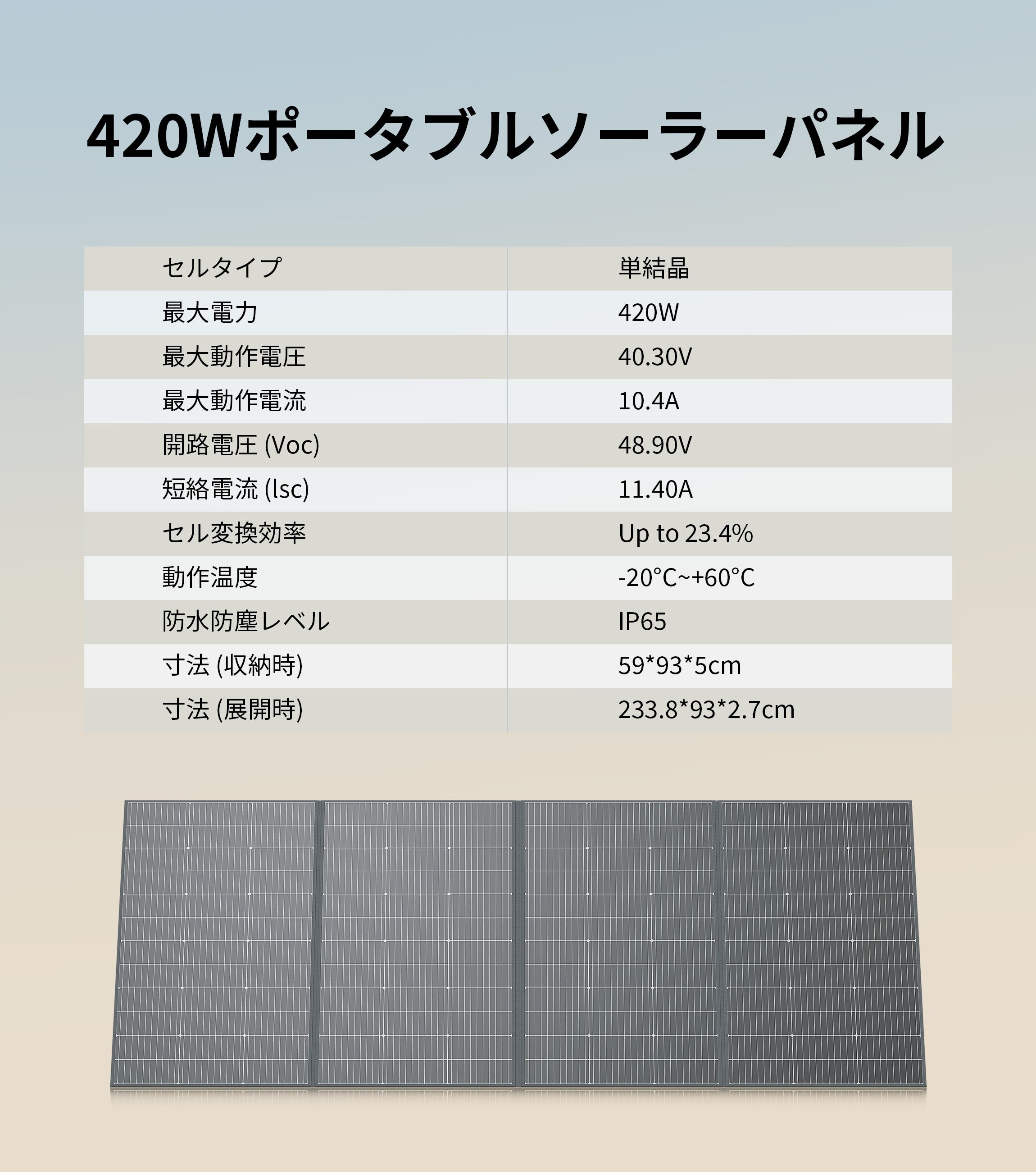 Dabsson DBS420S ソーラーパネル | 420W