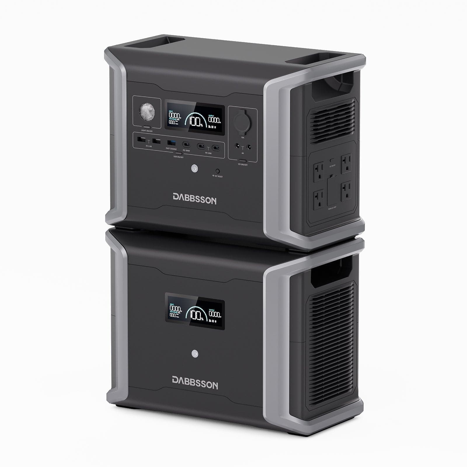 Dabbsson DBS1300ポータブル電源2台| 2,660Wh,2,300W【無料並列 Dabbsson DBS1300ポータブル電源2台| 2,660Wh,2,300W【無料並列