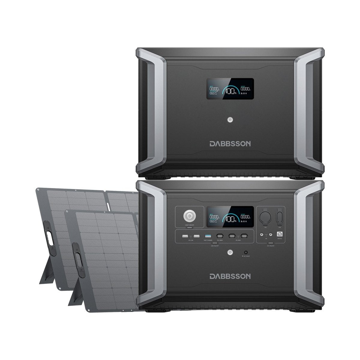 Dabbsson DBS2300 Plus Solar Generator ポータブル電源 セット - 2330Wh | 2200W | 420W - Dabbsson JP