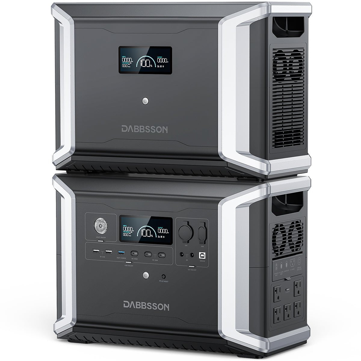 Dabbsson DBS2300+DBS3000B家庭用バックアップ電源 | 非常用電源 | 防災推奨品 | 5330Wh | 2200W